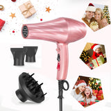 Asciugacapelli Professionale a Ioni 3000W Con Diffusore (3 Livelli Di Calore, 2 Velocità + Aria Fredda, 3 Accessori) Adatto per Saloni, Viaggi E Casa, Perfetto Come Regalo - Hairdryer