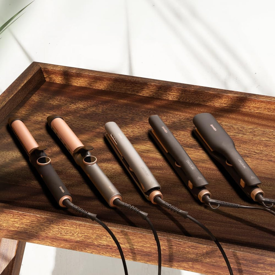 Ferro Arricciacapelli Surfcare Curly Sphere. Cilindro Da 28 Mm in Ceramica E Tormalina, Meno Frizz, Schermo, 120 °C - 210 °C, Cavo Girevole a 360 Gradi E 1,8 M, Spegnimento Automatico