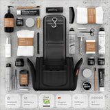 Beauty Case Da Viaggio XXL [Design 2025] | Trousse Da Viaggio per Uomo E Donna | Beauty Case Viaggio Con Gancio Appendiabiti [Capacità 9 Litri] (Nero)