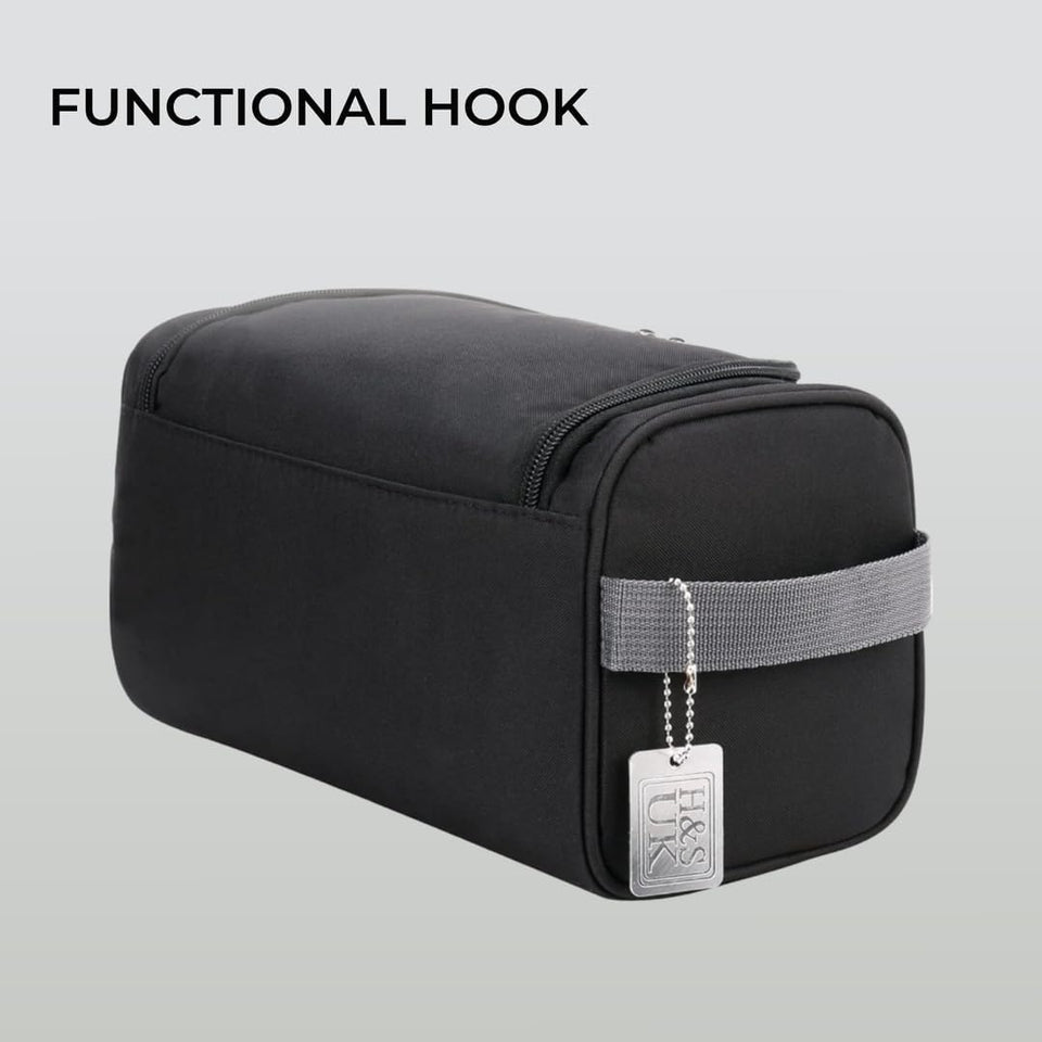 Beauty Case Donna E Uomo - Borsa Da Viaggio per Trucchi E Shampoo - Borsa per Cosmetici Con 3 Scomparti Impermeabile E Leggera - Con Gancio Metallico Incluso