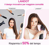 Spazzola Asciugacapelli 3 in 1 Professionale | Tecnologia Ionica E Ceramica, Spazzola Phon Volumizzante per Capelli, 3 Temperature E 2 Velocità, Asciugatura E Styling Rapido