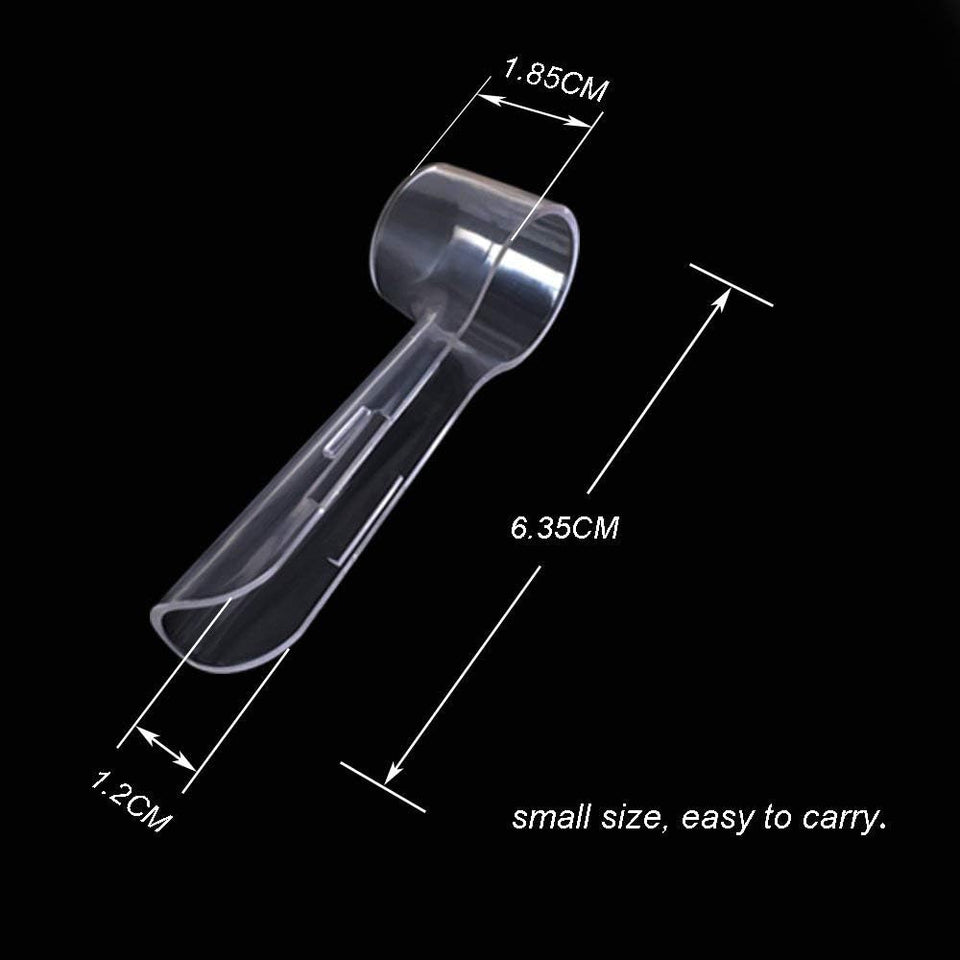 Copertura Spazzolino Elettrico Compatibile Con Oral B - Copri Spazzolino - Comodo Da Viaggio E Più Sanitario per Una Migliore Salute, Di  (Trasparente, 6)