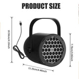 Usb-Powered LED Projection Lamp - 5V/1A 16 Dynamic Patterns, Suitable for Home & Car Holiday Atmosphere