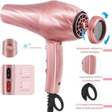 Asciugacapelli Professionale a Ioni 3000W Con Diffusore (3 Livelli Di Calore, 2 Velocità + Aria Fredda, 3 Accessori) Adatto per Saloni, Viaggi E Casa, Perfetto Come Regalo - Hairdryer