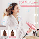 Asciugacapelli Professionale a Ioni 3000W Con Diffusore (3 Livelli Di Calore, 2 Velocità + Aria Fredda, 3 Accessori) Adatto per Saloni, Viaggi E Casa, Perfetto Come Regalo - Hairdryer
