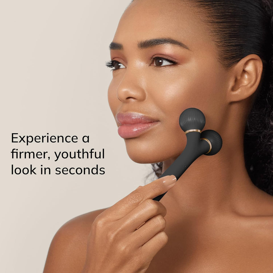 | Smartappguided™ Sonic Facial Roller | 4 in 1 | Derma Roller | Dispositivo per Viso | Roller Viso Professionale | Rassoda E Definisce La Pelle Del Viso