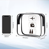 Beauty Case Trasparente, TSA Borsa Viaggio per Il Trasporto Di Liquidi, Beauty Case Impermeabile per Cosmetici, Donna/Uomo