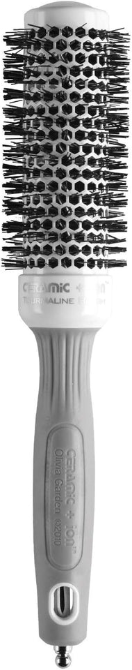 Olivia Garden Ceramic + Ion Spazzola Termica Rotonda Diametro 35mm- Antistatica, Tecnologia Tourmaline-Ion e setole in Nylon, 35/ 50 mm