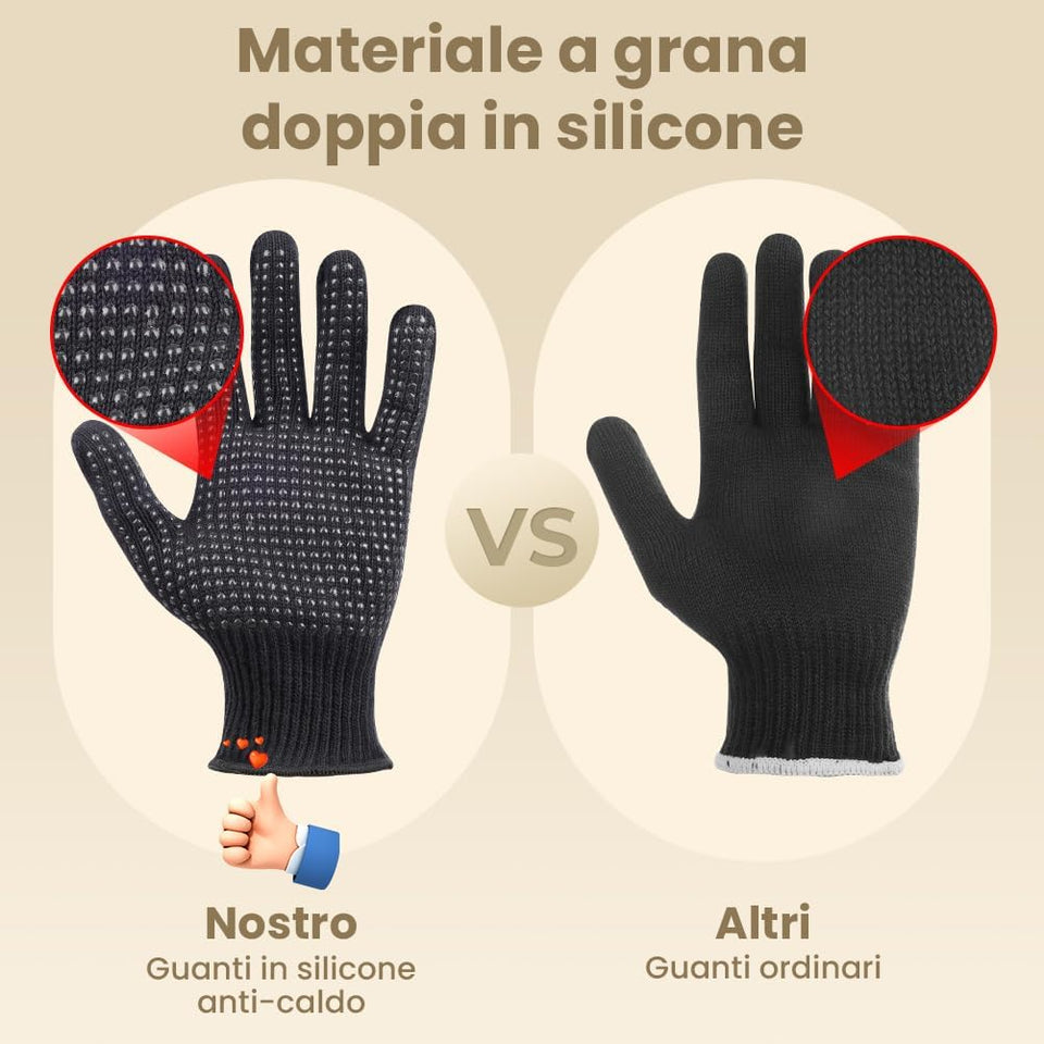 Ferro Arricciacapelli 5 in 1 Ferro Ondulato, Arricciacapelli 3 Fusti, Piastra Onde per Grandi Senza Ricci, Riscaldamento Rapido in Ceramica