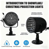 Usb-Powered LED Projection Lamp - 5V/1A 16 Dynamic Patterns, Suitable for Home & Car Holiday Atmosphere