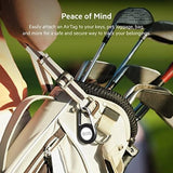 Secure Holder with Carabiner for Airtag - Black, Valigetta