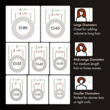 Olivia Garden Ceramic + Ion Spazzola Termica Rotonda Diametro 35mm- Antistatica, Tecnologia Tourmaline-Ion e setole in Nylon, 35/ 50 mm