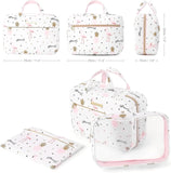 Beauty Case Da Viaggio per Donne, Grande Borsa Da Toilette Con Gancio, Impermeabile Trousse Trucchi Cosmetici Organizer