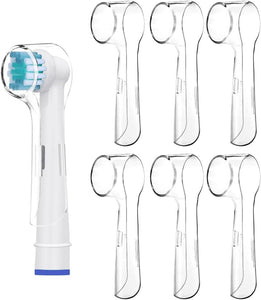 Copertura Spazzolino Elettrico Compatibile Con Oral B - Copri Spazzolino - Comodo Da Viaggio E Più Sanitario per Una Migliore Salute, Di  (Trasparente, 6)