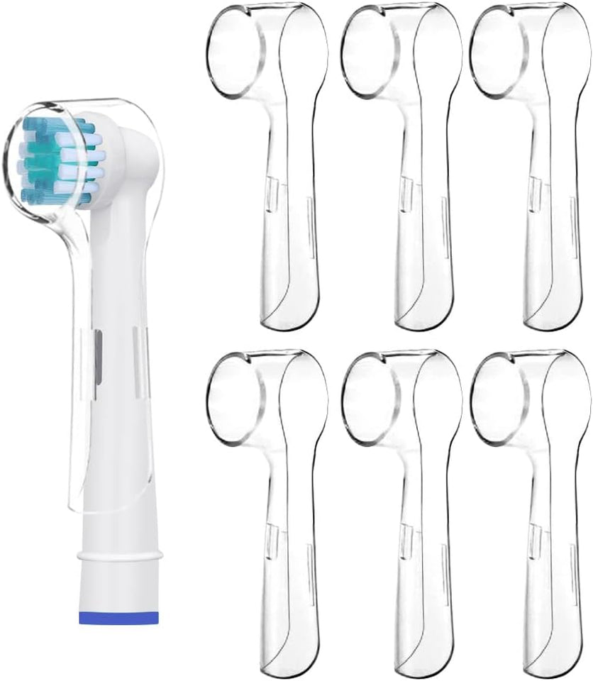 Copertura Spazzolino Elettrico Compatibile Con Oral B - Copri Spazzolino - Comodo Da Viaggio E Più Sanitario per Una Migliore Salute, Di  (Trasparente, 6)