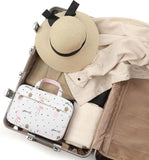 Beauty Case Da Viaggio per Donne, Grande Borsa Da Toilette Con Gancio, Impermeabile Trousse Trucchi Cosmetici Organizer