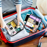 Beauty Case Trasparente, TSA Borsa Viaggio per Il Trasporto Di Liquidi, Beauty Case Impermeabile per Cosmetici, Donna/Uomo