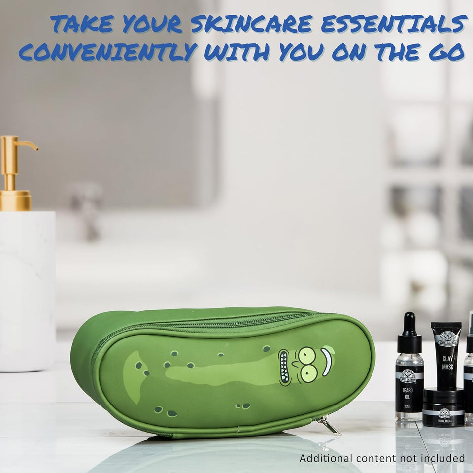 Pochette Uomo - Beauty Case Da Viaggio Borsa Da Toilette Con Zip Borsello Uomo Morbido - Trousse Uomo Ragazzo Sportivo -  Gadget Regalo