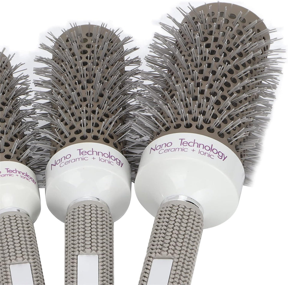 Set Di Spazzole Rotonde 5 Pezzi, Set Di Strumenti per Parrucchieri per La Cura Dei Capelli, Antistatico, Asciugatura Rapida, per Asciugatura E Arricciatura