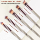 Pennelli Make Up, 10 Pezzi Set Pennelli Trucco Professionale Con Trousse in Pelle PU Pennelli per Trucco, Kit Pennelli Makeup Un per Tua Figlia O Tua Moglie