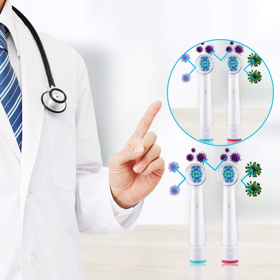 Copertura Spazzolino Elettrico Compatibile Con Oral B - Copri Spazzolino - Comodo Da Viaggio E Più Sanitario per Una Migliore Salute, Di  (Trasparente, 6)